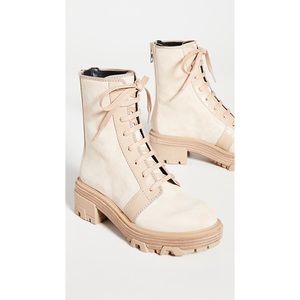 Rag & Bone Shaye Suede Lace Up Hiker Boots 37.5 US7